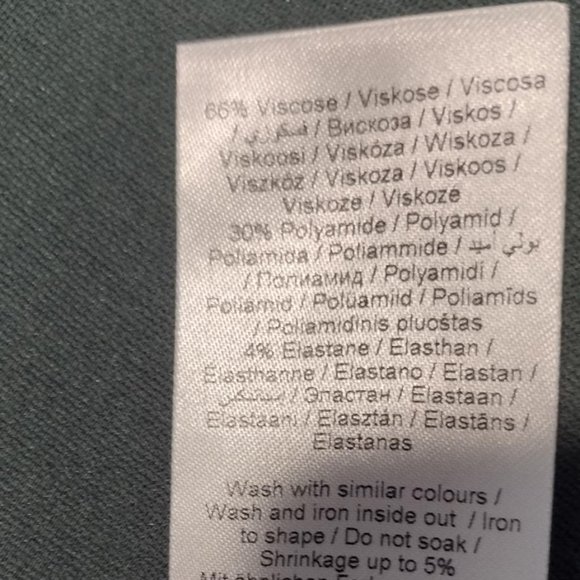 Fransa V Neckline Midi Short Sleeve Dress Jungle Green - Picture 7 of 8